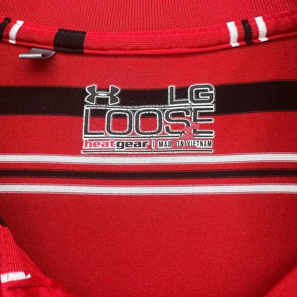 Under Armour Blackwolf Run Red Golf Polo - Picture 10 of 10